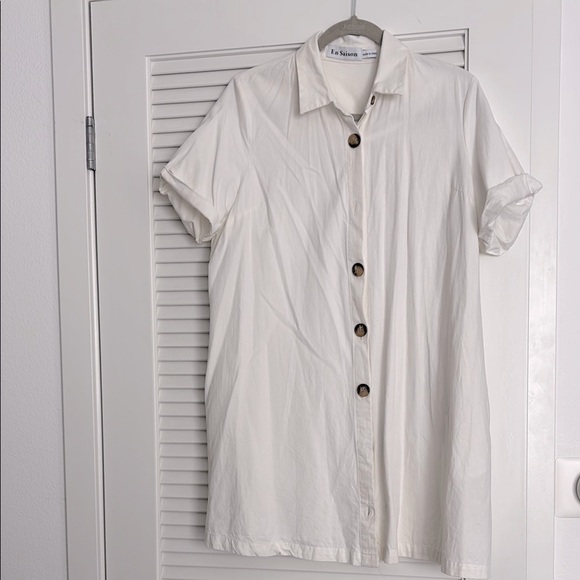 En Saison mini button‎ down dress Sz M - Picture 7 of 7